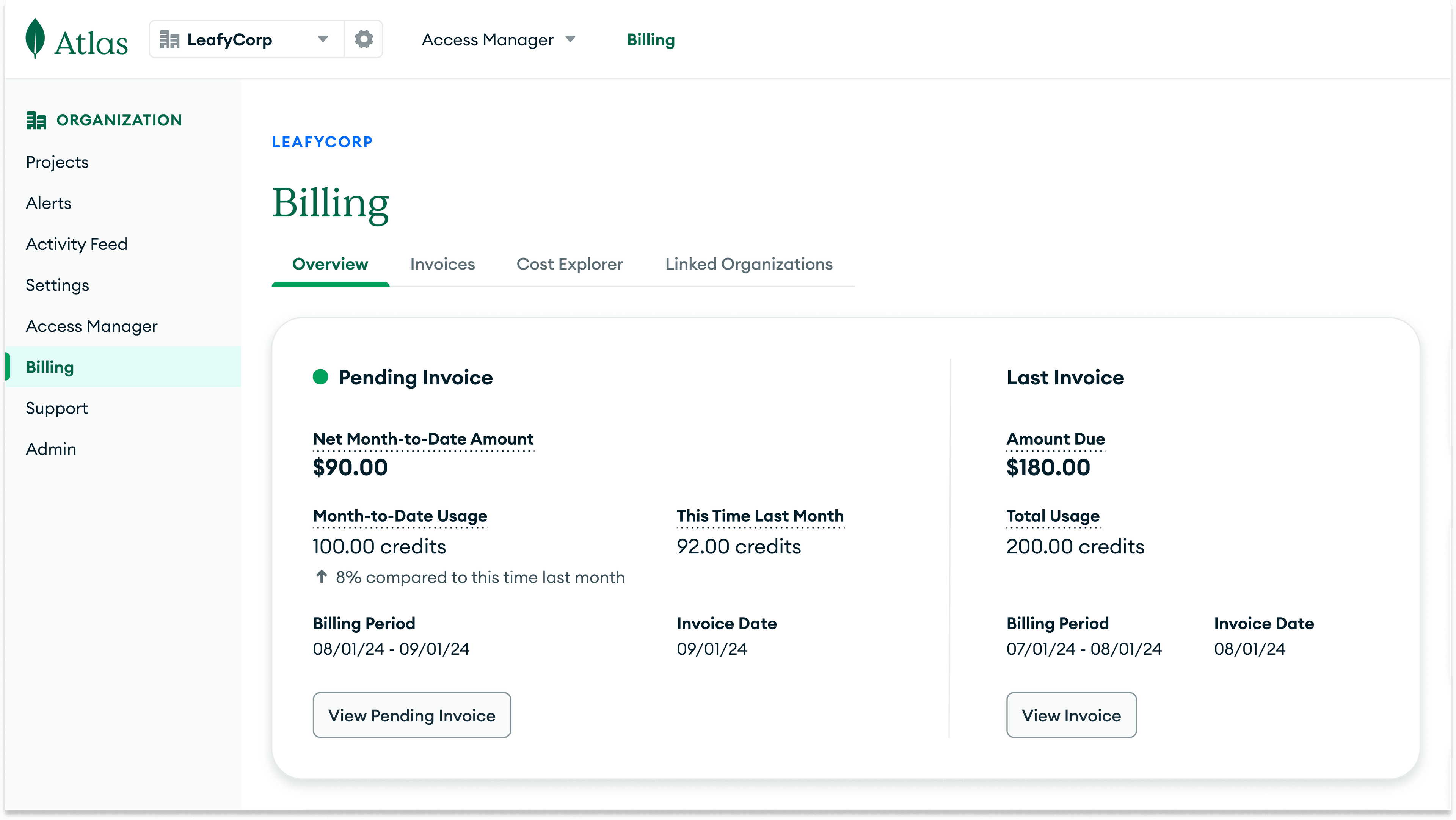 After: Credits clearly labeled